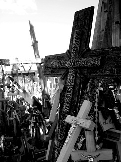 Hill of crosses, millions of crosses in one place